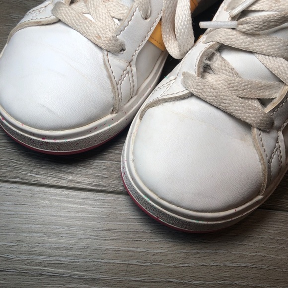 Adidas Shoes Kids 1 1/2 Girls Grand Court X Disney Low Top Sneakers ID8024 White - Picture 5 of 11